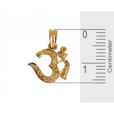 Delicate Om Diamond Pendant